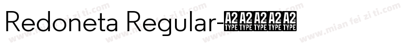 Redoneta Regular字体转换
